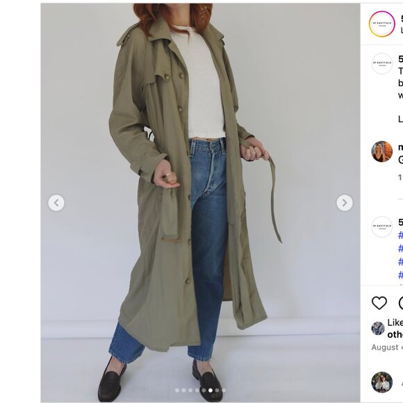 59Eastfield Vintage Trench Coat - Picture 1 of 4